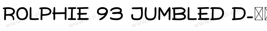 Rolphie 93 Jumbled D字体转换